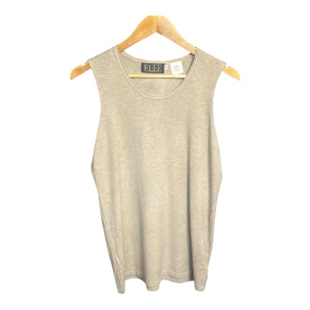 Ellie Beige Sleeveless Top